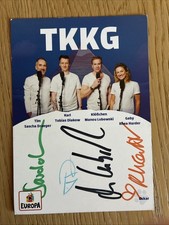 Autogrammkarte TKKG 2026 handsigniert 4 Unter...