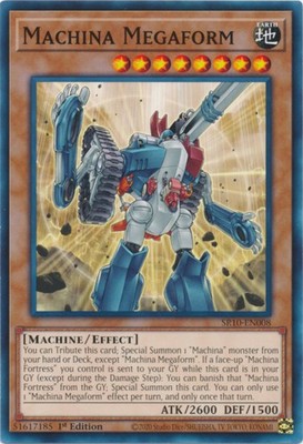 Machina Megaform - SR10-EN008 - Common - 1st Edition NM Yugioh Structure Deck: M