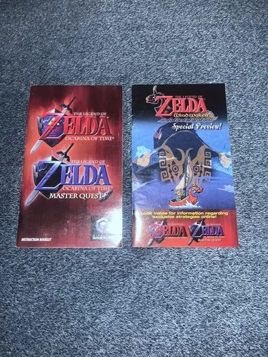 The Legend of Zelda: Ocarina of Time - Master Quest Gamecube MANUAL ONLY
