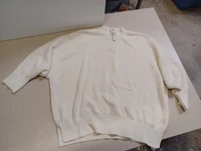 PINK Chenille Oversized Crewneck Pullover, L