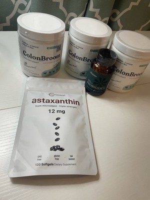 ColonBroom Fiber Strawberry, Micro Ingredients Astaxanthin, BIOMA Probiotics