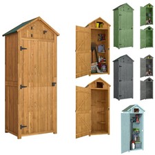 Gartenschrank mit Fachböden Gerätehaus Geräteschuppen Asphaltdach Holz