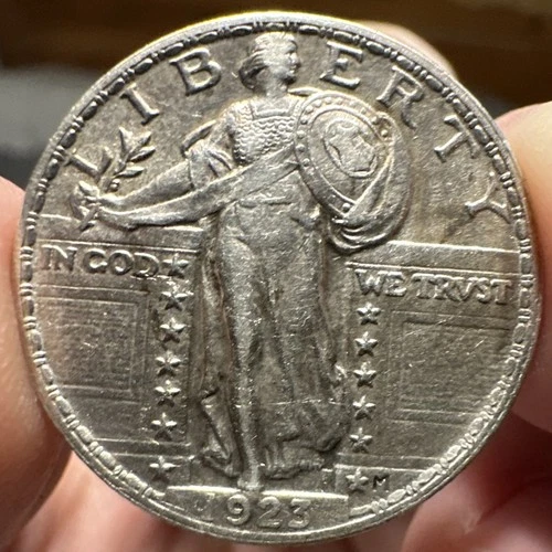 1923 P STANDING LIBERTY SILVER QUARTER - 90% Silver