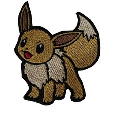 Eevee Pokemon Iron-On Patch Embroidered Applique Badge 4"