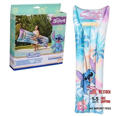 SwimWays Pool Float, Inflatable Pool Floats & Kids Pool Toys, Stitch Suntanner