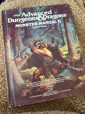 TSR Advanced Dungeons & Dragons Monster Manual II 1983 TSR1200