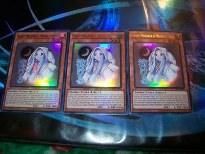 3x Ghost Mourner & Moonlit Chill 1st Edition Ultra Rare RA05-EN096 Yu-Gi-Oh!