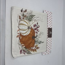 Fall Table Runner 13” X 72” Harvest Design New With Tags Pumpkins Thanksgiving