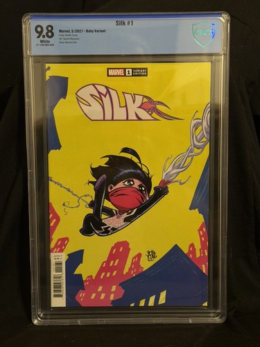 Silk #1 Baby Variant Skottie Young Modern Marvel Comic 2021 CBCS 9.8