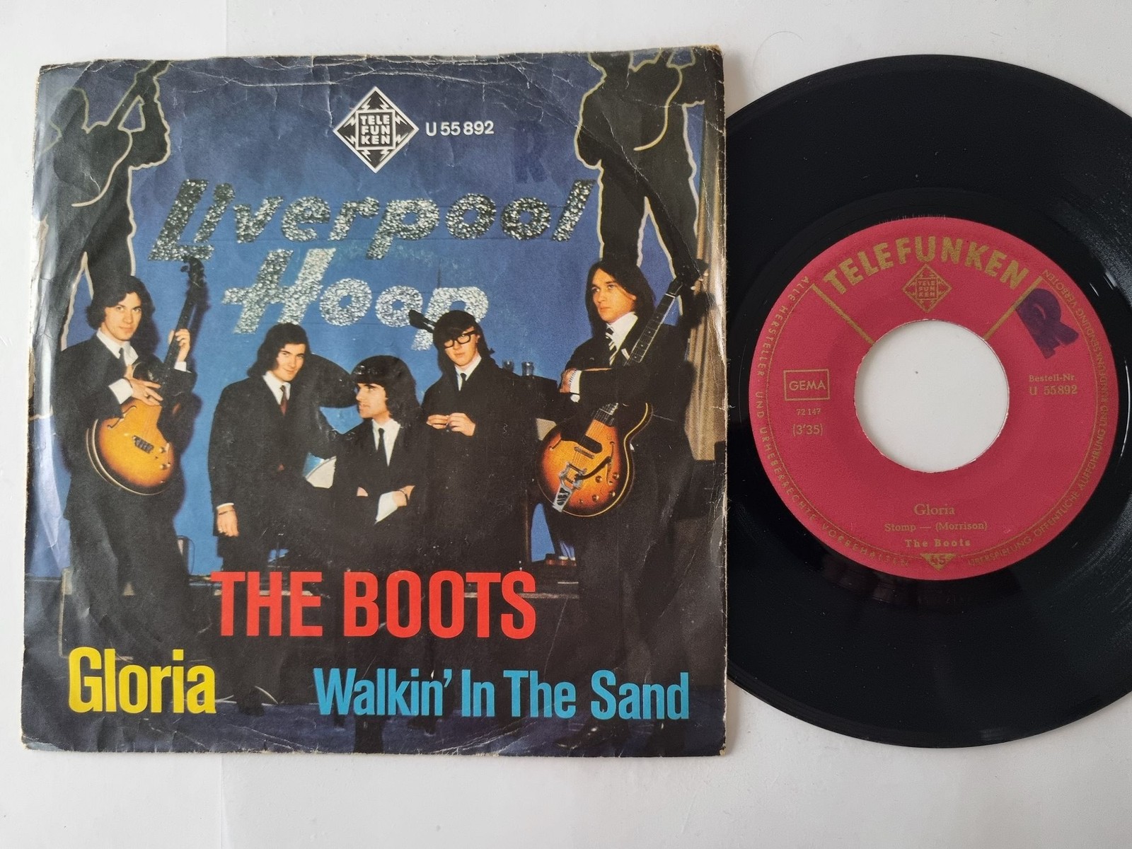 The Boots - Gloria 7'' Vinyl Germany/ CV Van Morrison