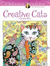 Creative Haven Creative Cats Coloring Book Adult Coloring Books: Pets 