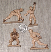 Vintage Ajax Baseball Player Figures Hard Lot of 4 cake toppers Free Shipping