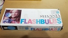 NOS Box of 12 Sylvania Blue Dot Press 25B Blue Flashbulbs