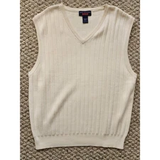 Mark Alexander Sport 100% Cotton Men's Large Sweater Vest Vintage Classic