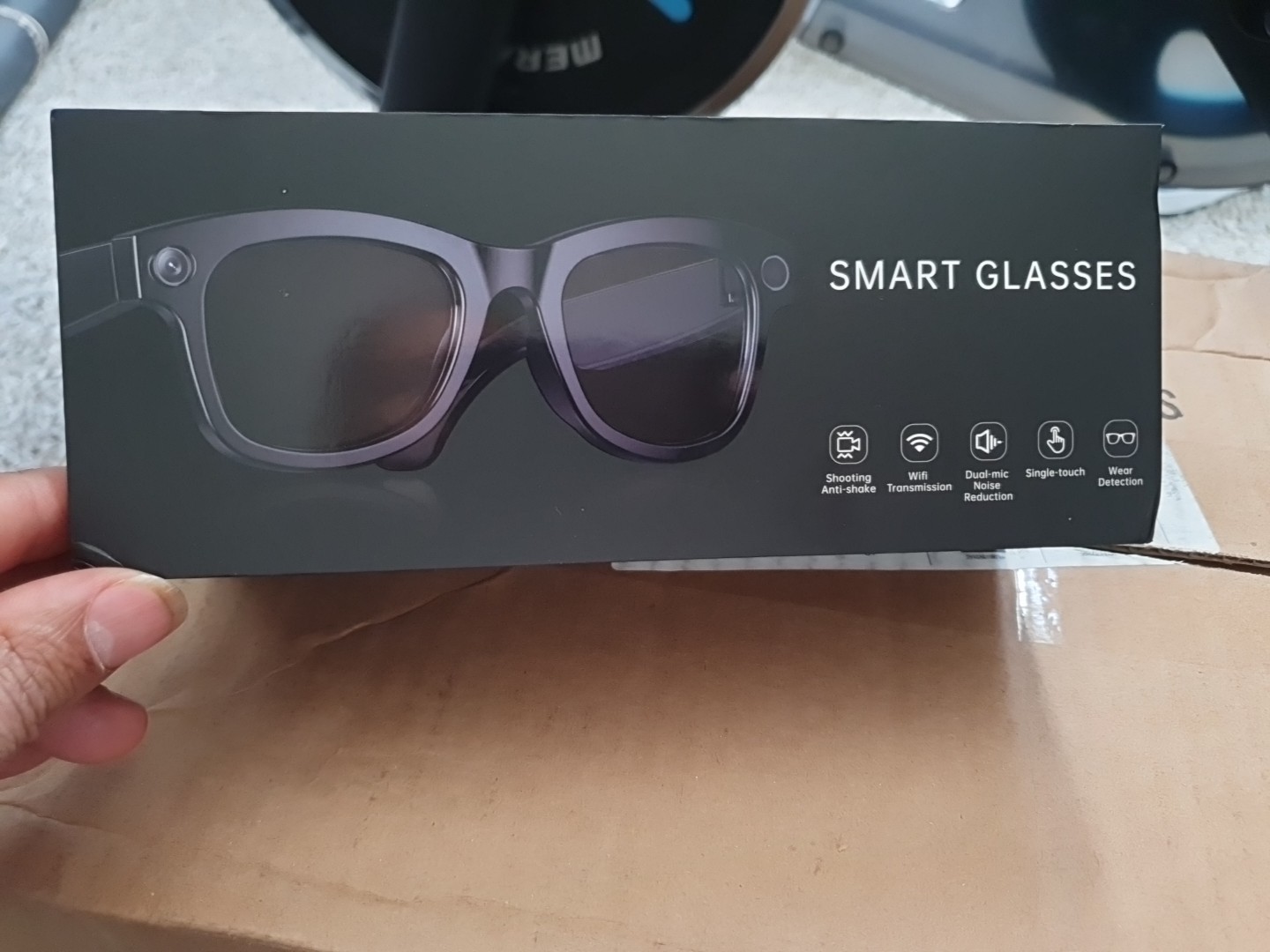 Smart Glasses Photo Video Recording AI Translation 8MP Camer
