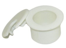 1inch CUT-HOLE SIZE White Round Wire Management Grommet with Removable Lid