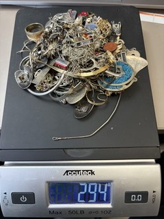 Sterling Silver 925 10.3 Oz 294 grams Jewelry Scrap