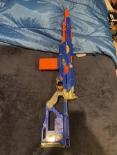 NERF N-Strike CS-6 Longstrike Dart Blaster Blue With Clip And Barrel