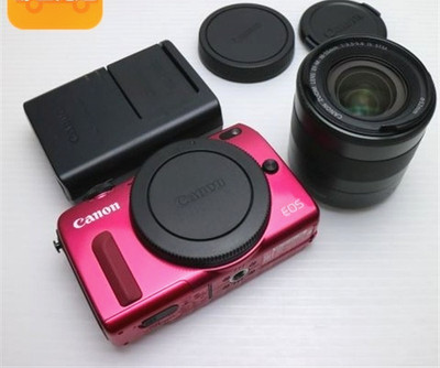 Canon EOS M2 Red Mirrorless Camera Kit EF-M 18-55mm IS STM Japan