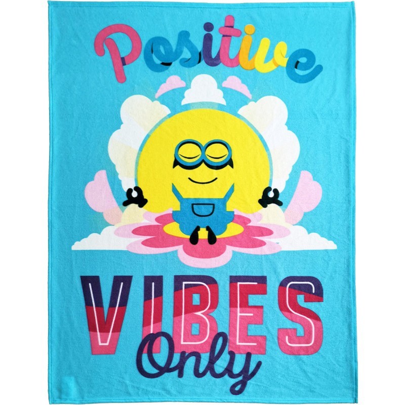 Плед-шезлонг MINION Cattivissimo me Positive Vibes Only 170х130 см ОРИГИНАЛ 5090₽