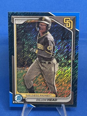 2024 Bowman - Chrome Prospects Dillon Head #BCP-109 Blue Shimmer Refractor /150
