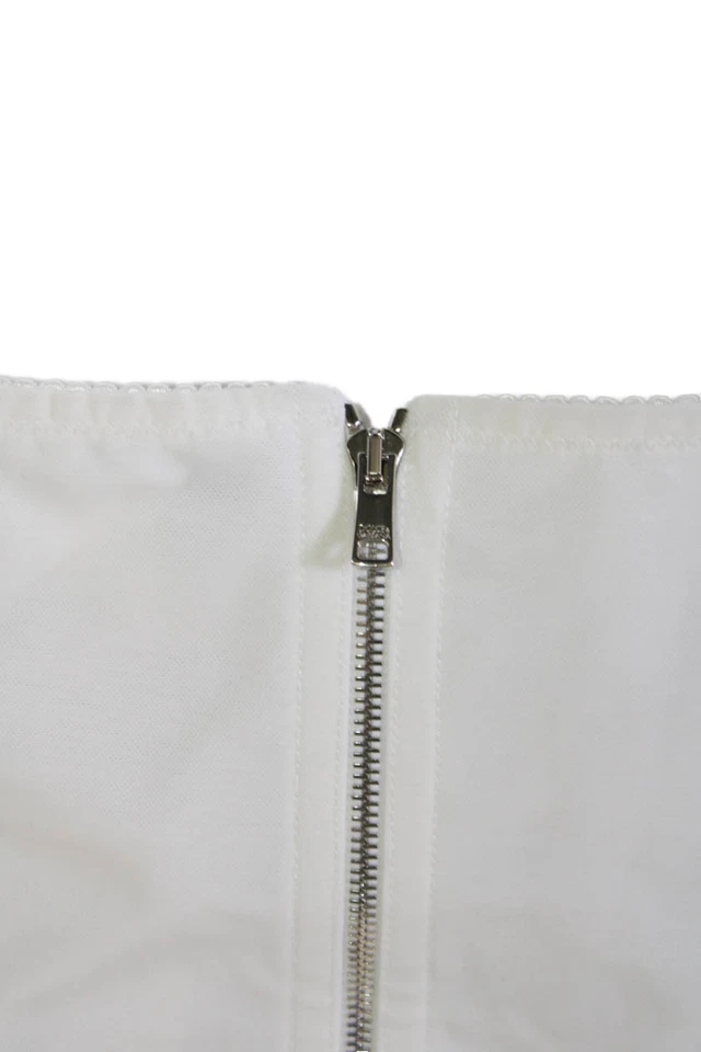 Regata Dolce & Gabbana Feminina Cropped Floral Multicolorida Sem Mangas Zíper Tamanho P - Imagem 4 de 4