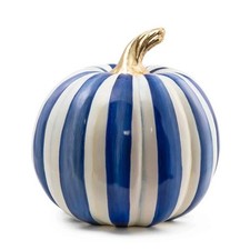 MacKENZIE CHILDS ROYAL STRIPE MEDIUM PUMPKIN BNIB