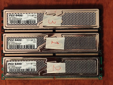 OCZ Technology Gold 3x2GB 6GB PC2-6400 DDR2-800 RAM OCZ2G8004GK