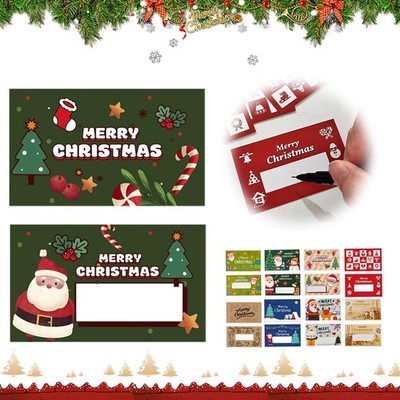10 Pcs Christmas Scratch Off Cards Xmas Holiday Scratch Cards for Small Bus U9F7