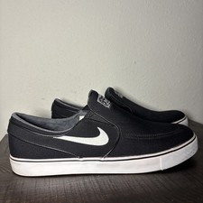 Nike SB Stefan Janoski Slip On Black White Mens 13 Skate Shoes 831749-010