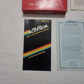 Freeway (Atari 2600, 1981) Complete In Box CIB w/ Manual & Paperwork