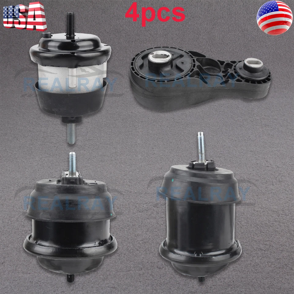 Juego de kit de montaje de motor hidráulico delantero y trasero para Enclave Traverse Acadia Foto 4 de 4