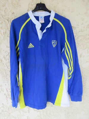 Maillot rugby ASM CLERMONT AUVERGNE shirt ADIDAS vintage bleu