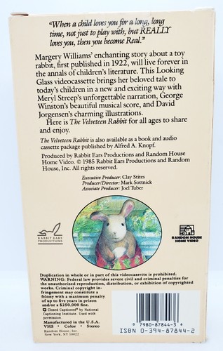 Vintage LOT of 6 (VHS) Tapes Snow White Charlotte's Web Snow Queen Peter Rabbit - Picture 10 of 24