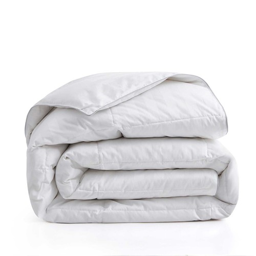 Down Alternative Premium Comforter & Sets 1000 TC White Stripes Select Item - Picture 7 of 12