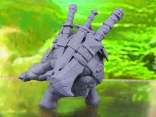 Mini miniature pesantemente equipaggiate Swordsman Tortle Fighter Warrior stampa 3D - Foto 3 di 5