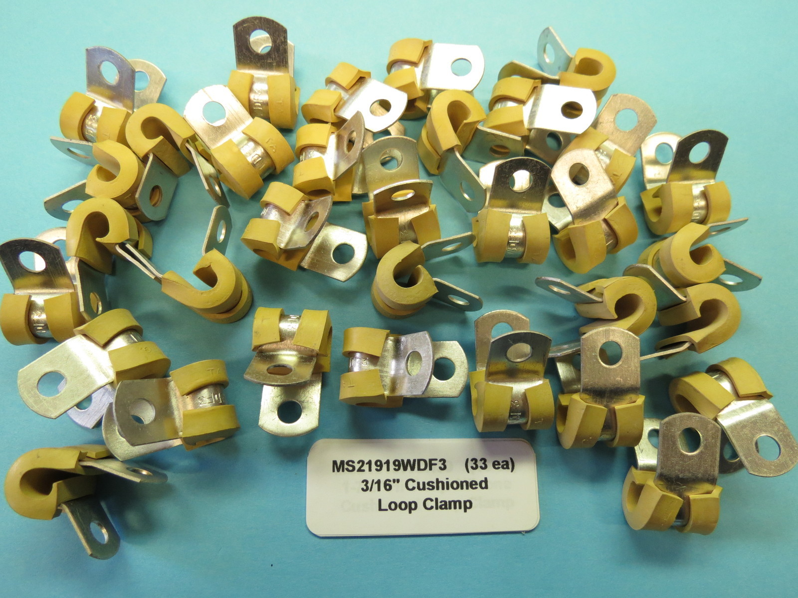 3/16” Nitrile Cushioned Loop Clamps Aircraft Adel UMPCO MS21919WDF3 (33