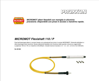 Flexible Welle MICROMOT 110/BF Mit Selbstspannfutter, 1,0 Mm PROXXON 28620