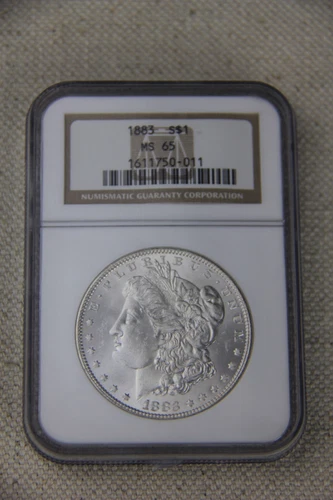 1883-P Morgan Silver Dollar NGC MS65 - Full Strike, Blast White & Frosty