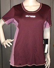 NWT ORCA women's CORE FLEX running top US L performance athletic shirt plum