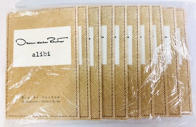 Oscar De La Renta ALIBI Eau De Parfum EDP Perfume Sample Spray 2mL - Lot Of TEN