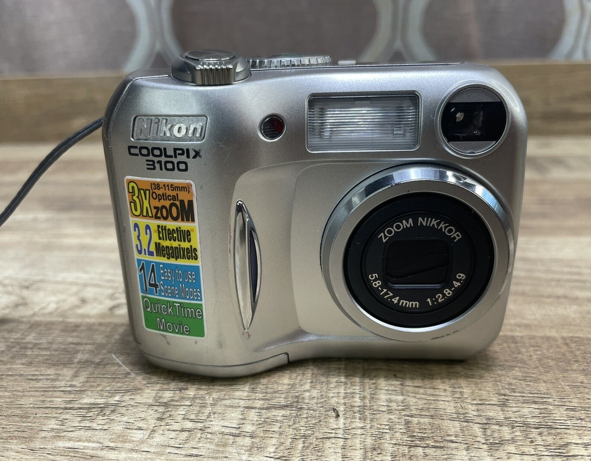 【108円！】古いデジカメで遊ぼう 第4回 Nikon COOLPIX3100【小さい！】 - YouTube Nikon COOLPIX 3100 デジタルカメラ ジャンク品