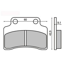 FRONT BRAKE PADS KSR MOTO BY GENERIC Epico Electric 2012 RMS 225100240