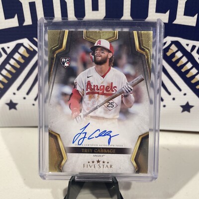 2024 Topps Five Star Baseball Trey Cabbage Rookie Auto RC Angels 5 
