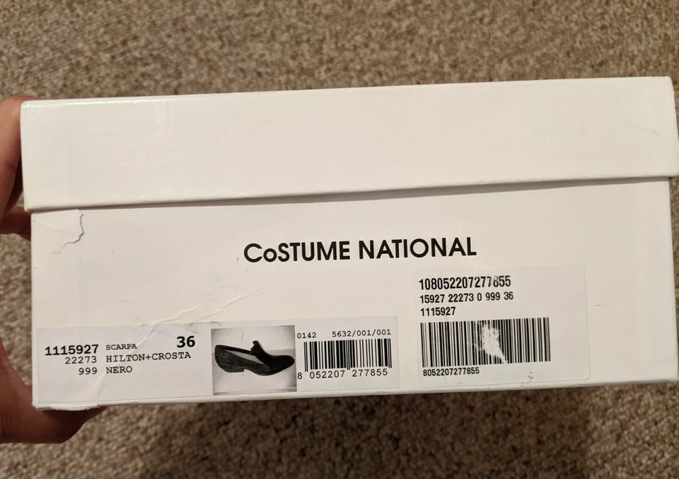 Mocasines de cuero para mujer Costume National 36 italianos Foto 3 de 4