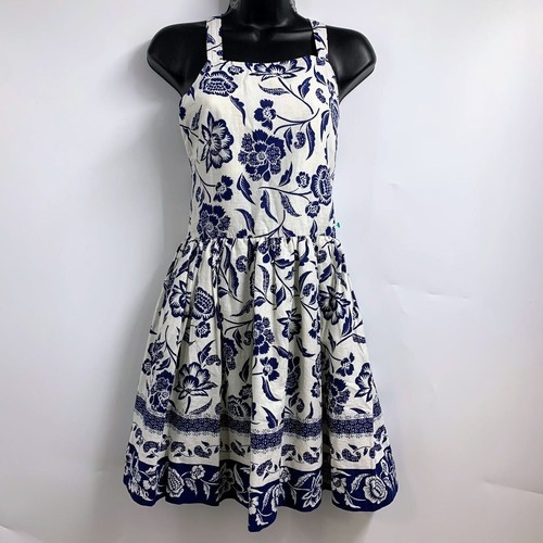 Polo Ralph Lauren Girl's Floral Linen Blend Sleeveless Sundress Size 14 NWT