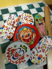 Clown Noise Maker Lot 6 Vintage Metal Holiday Noise Makers