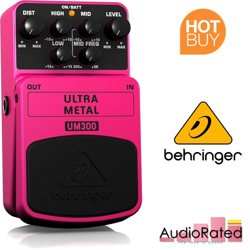 behringer um300 ultra metal distortion effects pedal