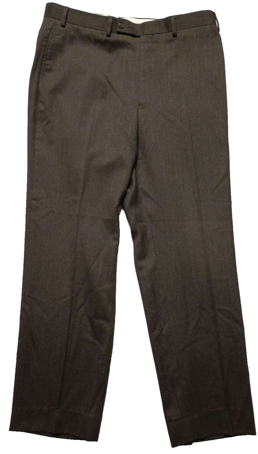 Michael Kors Pants Mens 36x34 Brown 100% Wool Dre… - image 2