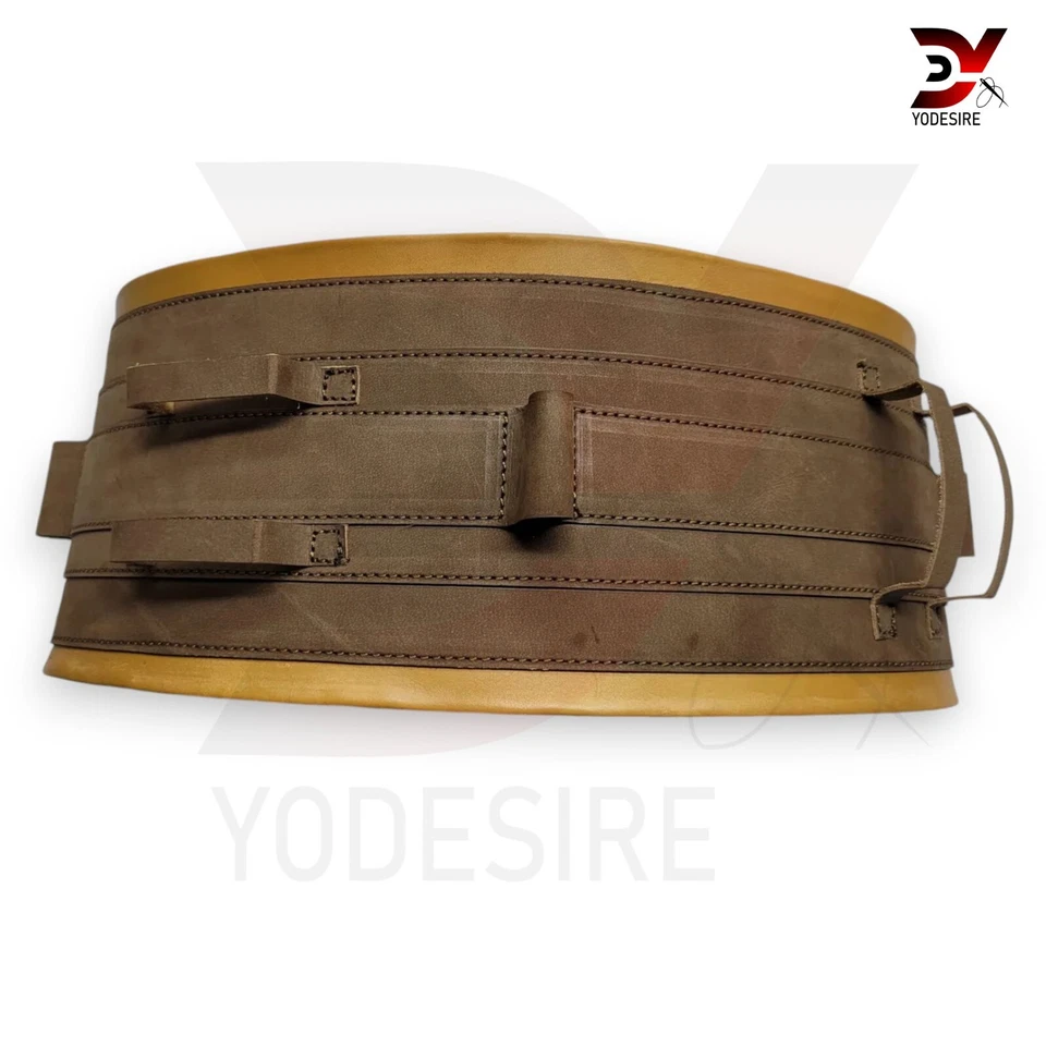 Cinturón Armador - Star Wars Mandalorian Armorer Dama Cinturón Marrón Utilitario Cinturón de Cuero Foto 4 de 4